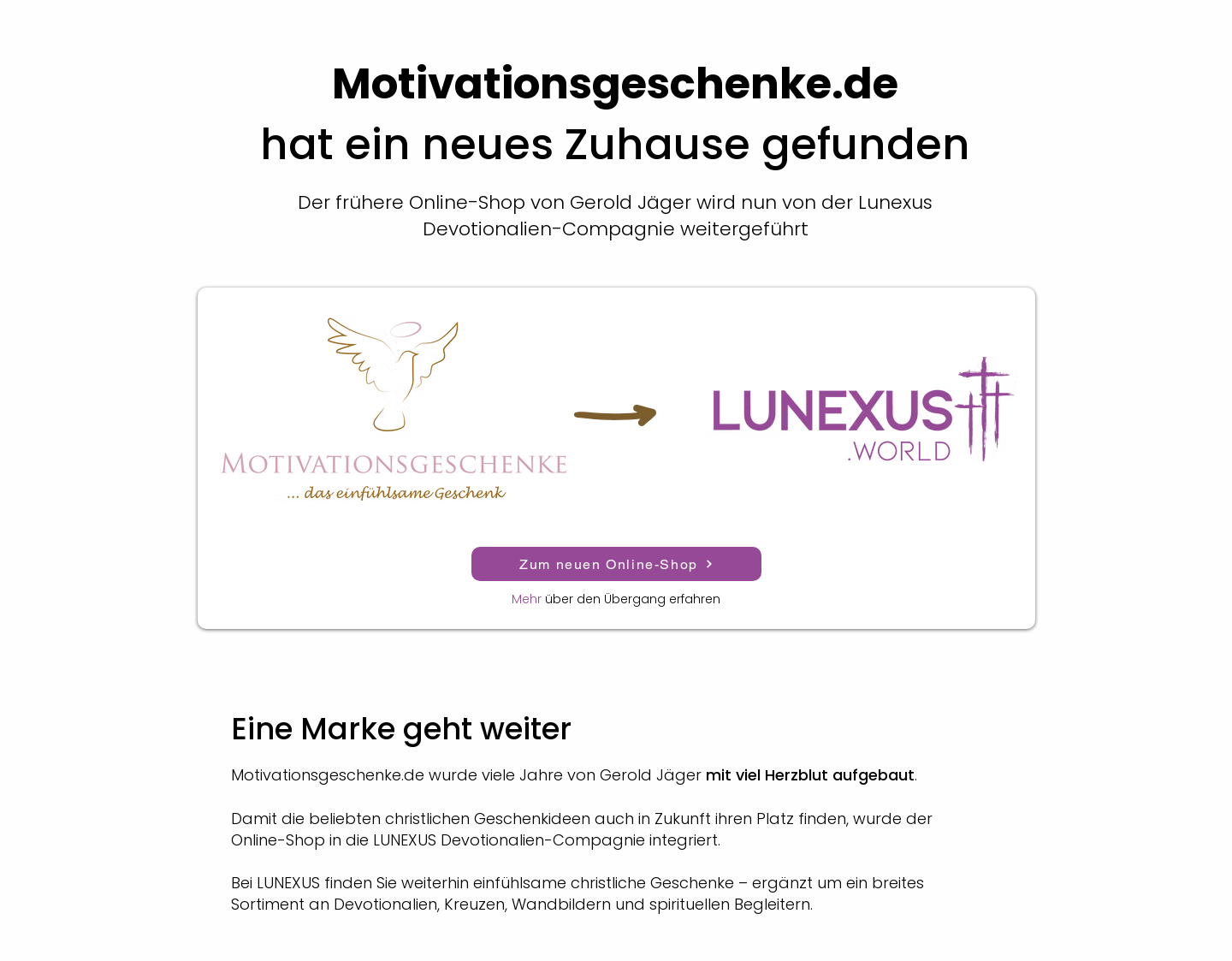 Aktuelle Website-Vorschau von Motivationsgeschenke