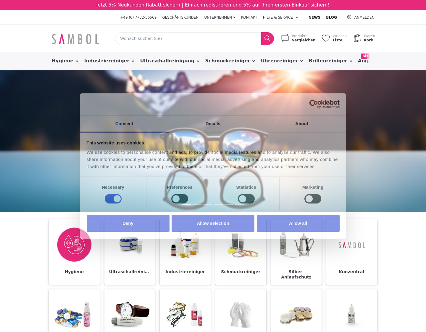 Aktuelle Website-Vorschau von Sambol IBS GmbH